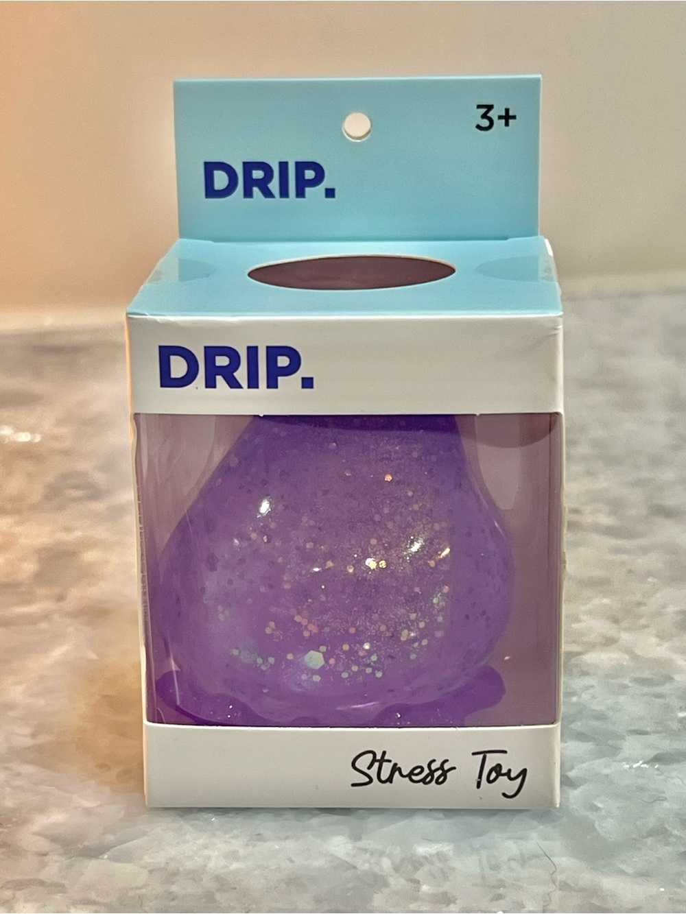 DRIP Purple Glitter Squishy Stress Toy